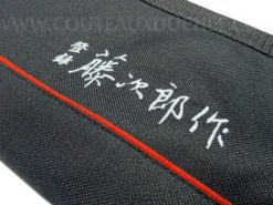 Malette souple pour 8 couteaux de cuisine - nylon noir Tojiro