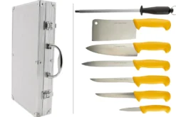 Mallette Albert de Thiers ECO 6 couteaux de cuisine + 1 fusil à aiguiser
