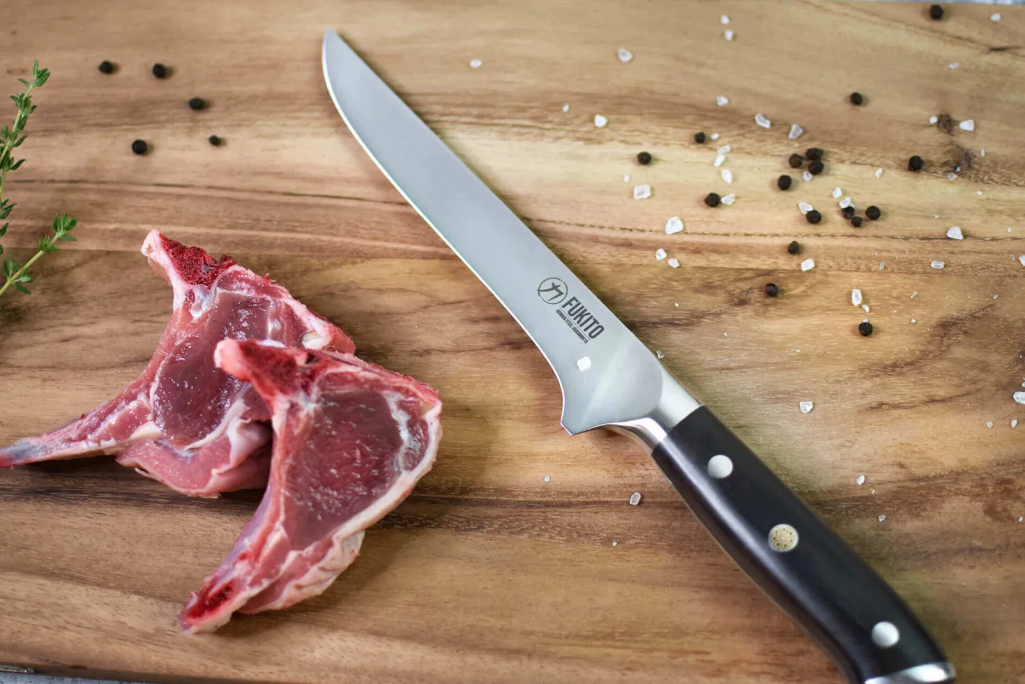 Mallette 5 couteaux de cuisine Fukito Ebène X50