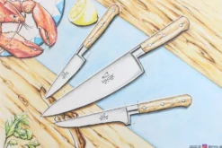 Mallette cuisine Sabatier Brocéliande 5 couteaux fabrication française + 1 fusil