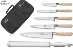 Mallette cuisine Sabatier Brocéliande 5 couteaux fabrication française + 1 fusil