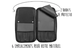 Mallette cuisine Sabatier Toque Blanche 5 couteaux fabrication française + 1 fusil
