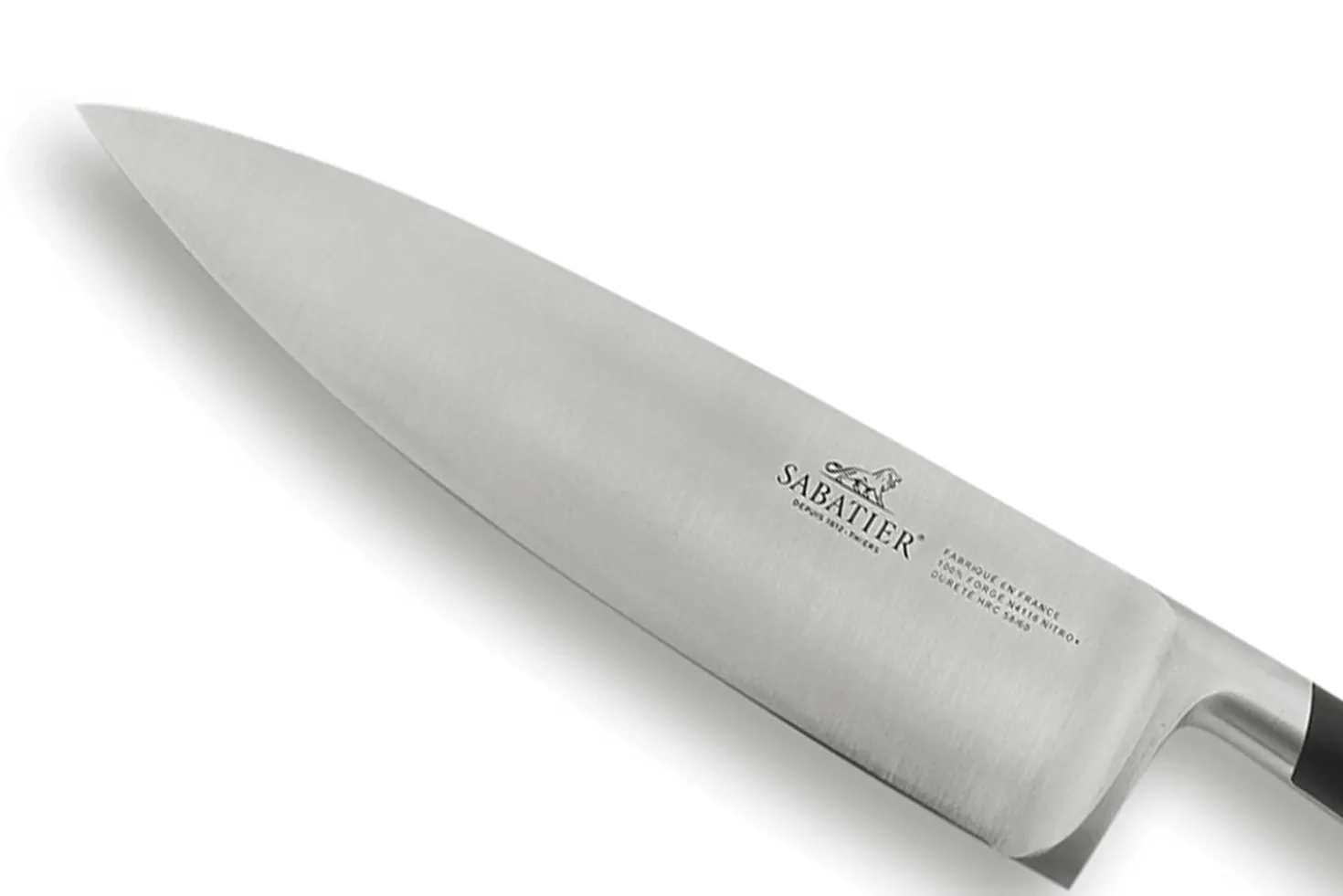 Mallette cuisinier Sabatier Edonist 6 couteaux fabrication française + 1 fourchette + 1 fusil