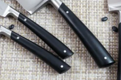 Mallette cuisinier Sabatier Edonist 6 couteaux fabrication française + 1 fourchette + 1 fusil