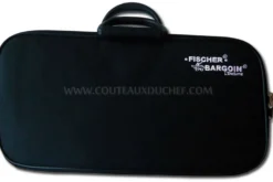 Mallette de 4 couteaux de boucher Fischer Bargoin manche rouge
