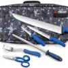 Mallette de poissonnier Fischer 6 couteaux et accessoires