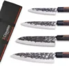 Mallette du cuisinier 4 couteaux forgés main 3 Claveles Osaka