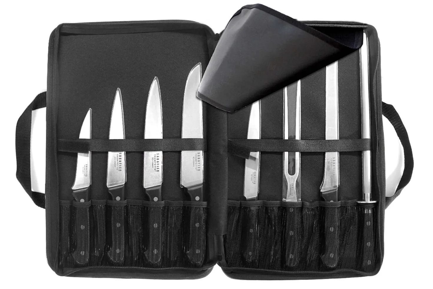 Mallette extra plate 8 couteaux et accessoires Sabatier Trompette Universal