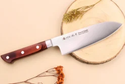 Mallette Satake Cutlery Brown Pakkawood 4 couteaux japonais