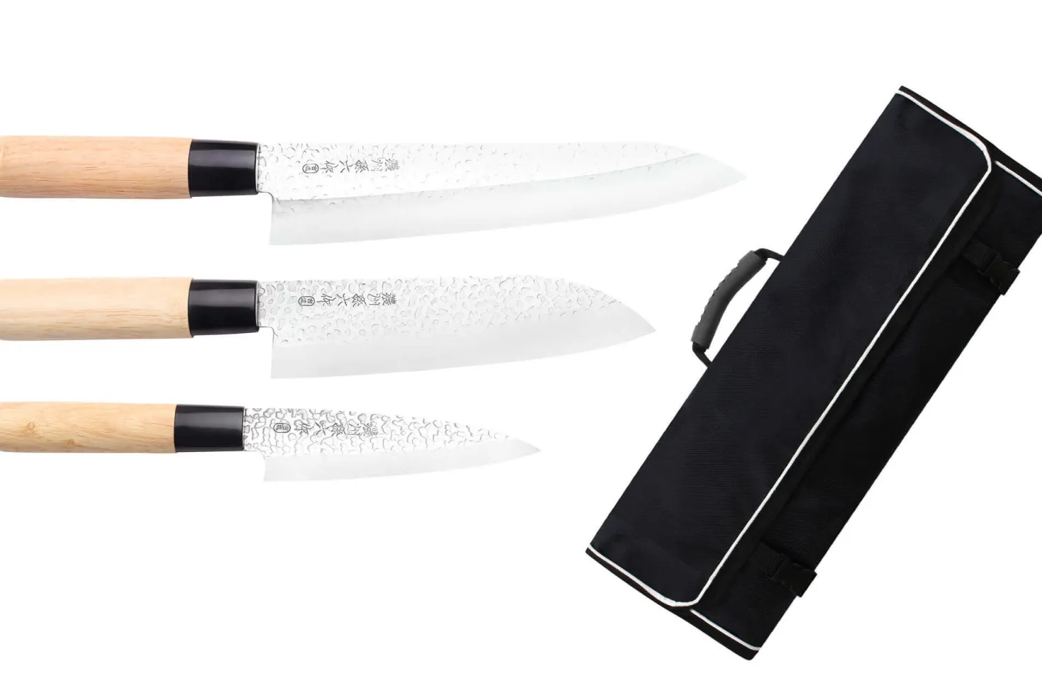 Mallette Satake Cutlery Tsuchime 3 couteaux japonais