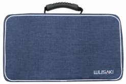 Mallette vide Wusaki bleue pour 21 couteaux et ustensiles + 1 grande poche de rangement