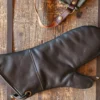 Manique Alaskan Maker Defender noir et orange en cuir