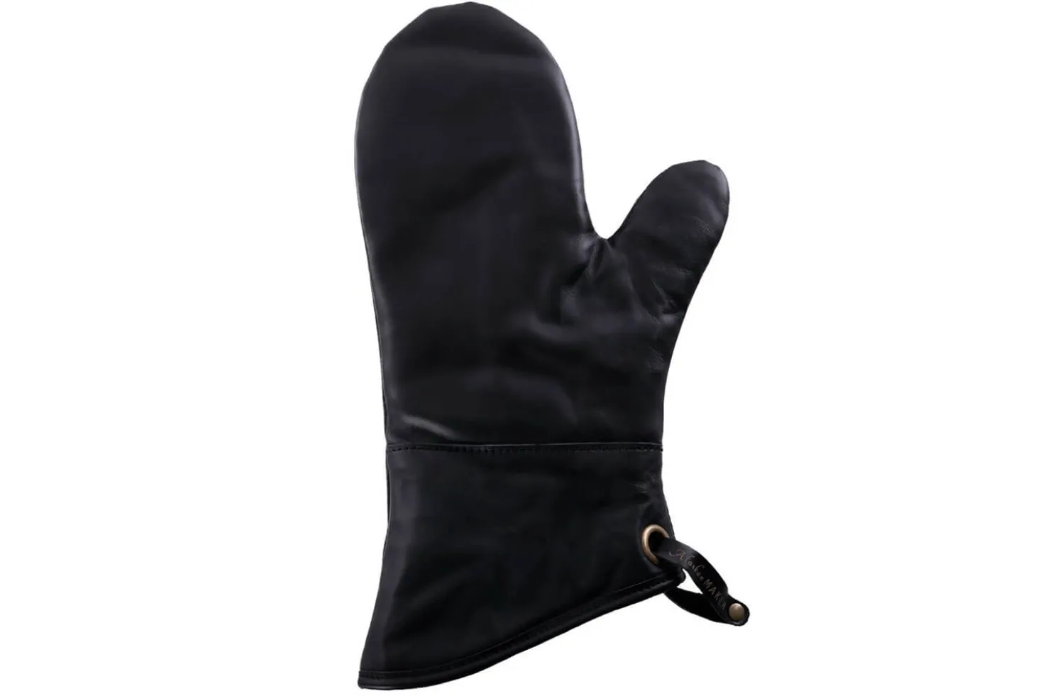 Manique Alaskan Maker Defender noir et orange en cuir
