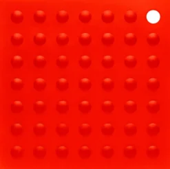 Manique 2 en 1 en silicone rouge 18x18cm