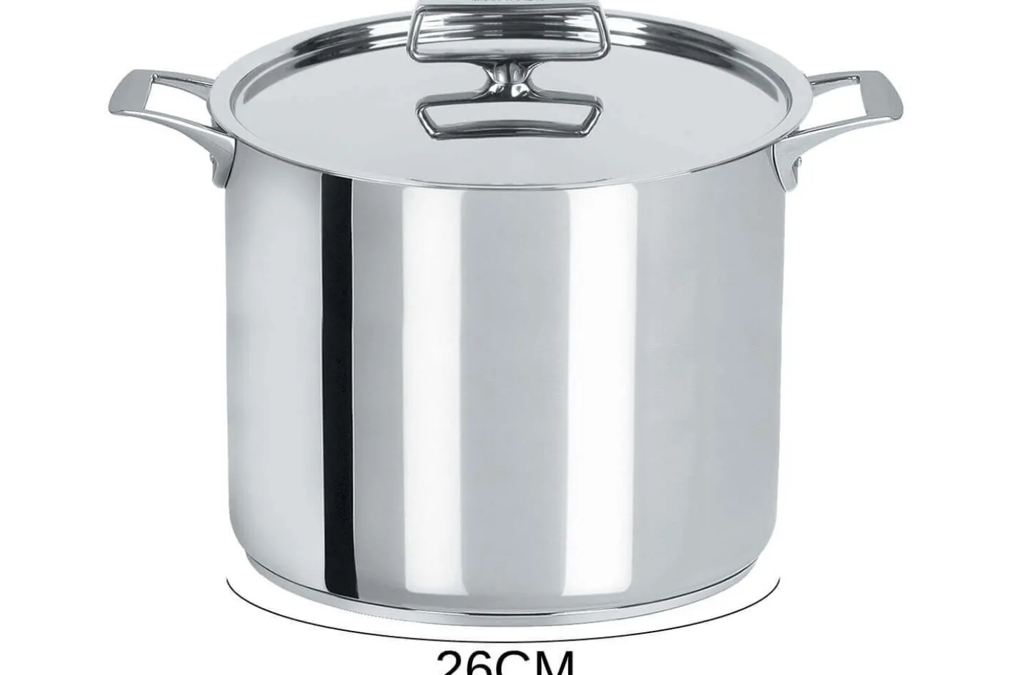 Marmite Cristel Castel'Pro en acier inoxydable 18/10 3 ply + couvercle tout inox