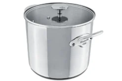 Marmite Mauviel M'Cook Accessoire en fonte d'inox compatible induction 24cm avec couvercle en verre