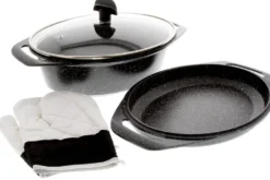 Marmite 3 pièces Pradel Excellence Premium 33,5 x 25 cm façon pierre tous feux/ induction