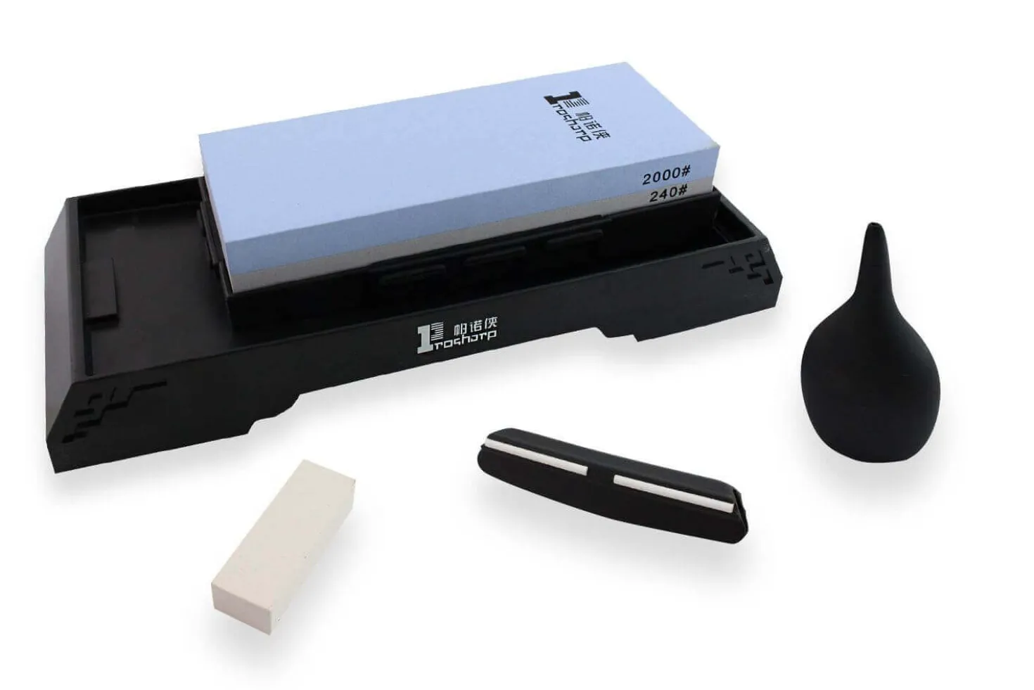 Maxi pierre à aiguiser Prosharp double face 240/2000 + 5 accessoires