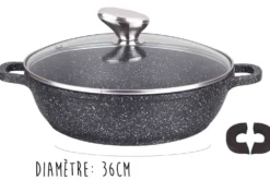 Mijoteuse en fonte Pradel Excellence Premium 36cm façon pierre tous feux/ induction