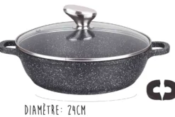 Mijoteuse en fonte Pradel Excellence Premium 24cm façon pierre tous feux/ induction