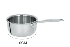 Mini casserole saucier Cristel Castel'Pro en acier inoxydable 18/10 3 ply