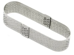 Mini moule perforé oblong Mallard Ferrière en inox
