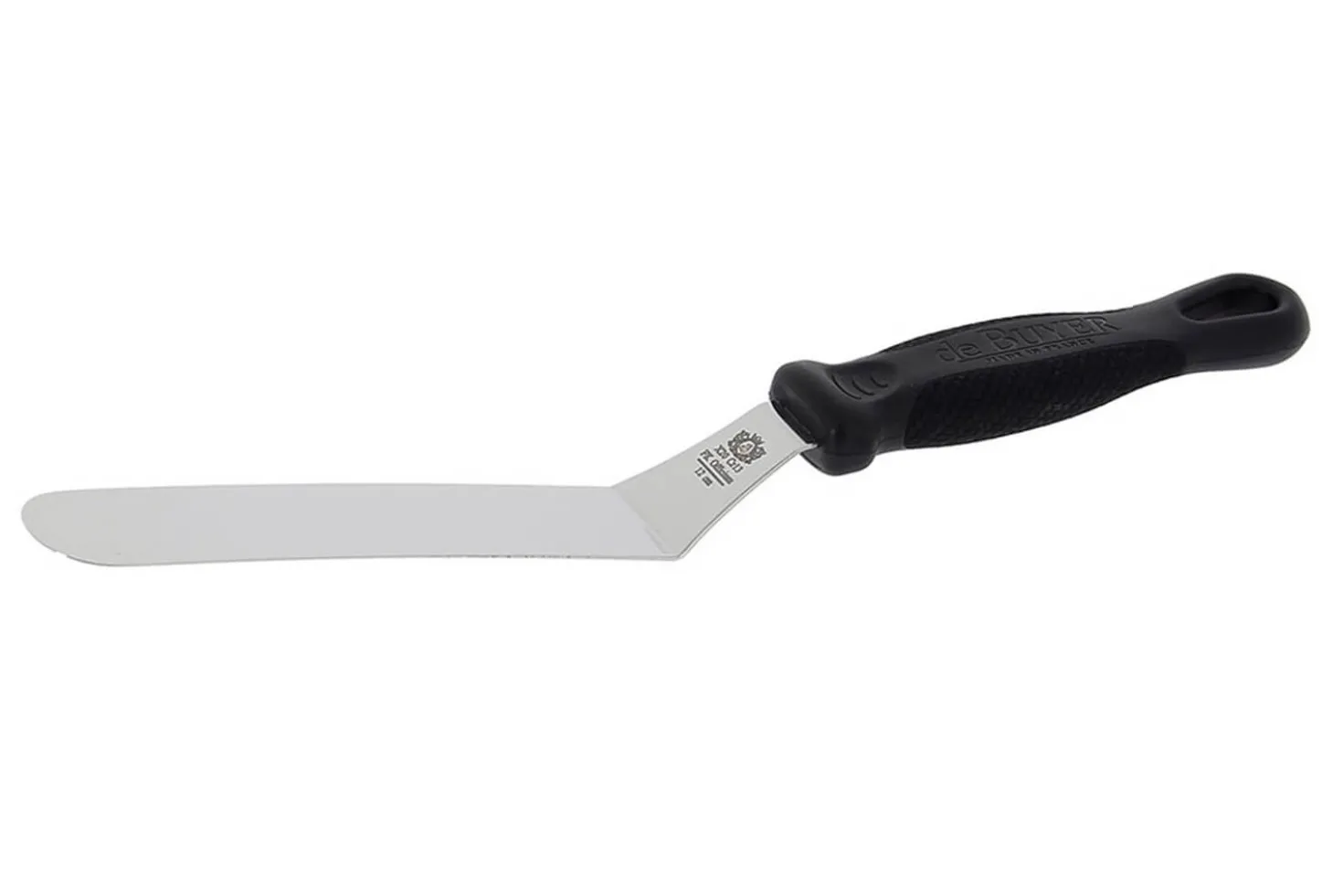 Mini spatule coudée inox De Buyer FKOfficium lame arrondie