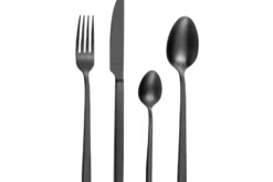 Ménagère 16 couverts de table Amefa Square en acier inoxydable 18/0 - Finition noire