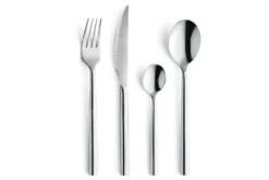 Ménagère 24 couverts de table Carlito Amefa inox 18/0 couteaux à steak