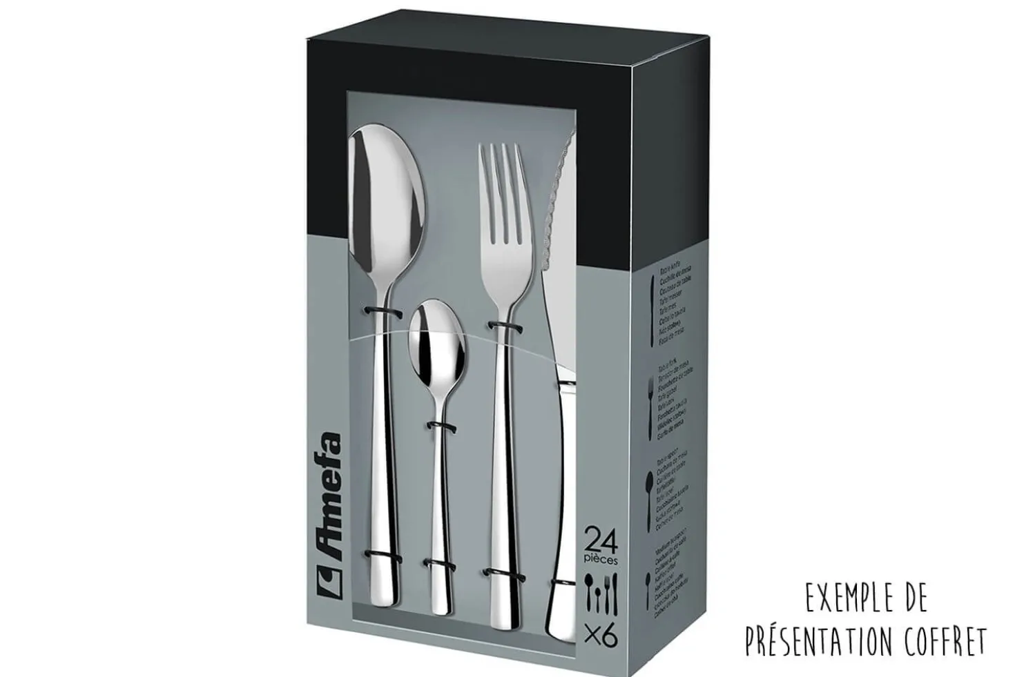 Ménagère 24 couverts de table Haydn Amefa inox 18/10