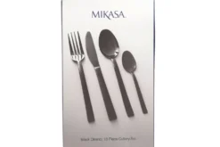 Ménagère 16 couverts Mikasa Ciara Diseno en acier inox noir
