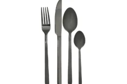 Ménagère 16 couverts Mikasa Ciara Diseno en acier inox noir