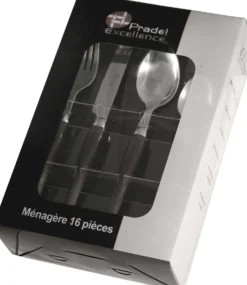 Ménagère 16 couverts Pradel Excellence Jakarta coloris noir