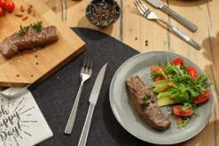 Ménagère 12 couverts à steak Rosle Élegance en acier inoxydable 18/10
