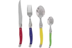Ménagère Laguiole 24 pièces Pradel Excellence Pastel pleine soie
