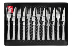 Ménagère 12 pièces Icel acier inox couteaux bouts pointus