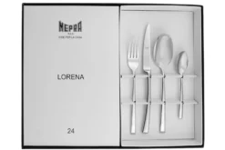Ménagère 24 pièces Mepra Lorena en acier inox 18/10