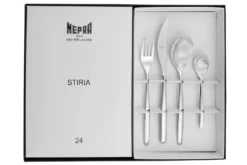 Ménagère 24 pièces Mepra Stiria en acier inox 18/10