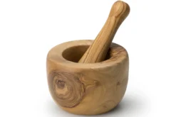 Mortier avec pilon Continenta en bois d'olivier Ø14cm