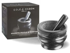 Mortier et pilon Cole & Mason en granit noir élégant - Diamètre 18cm