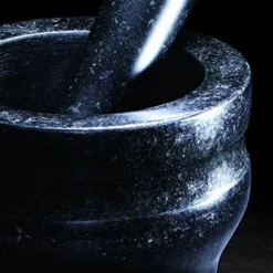Mortier et pilon Cole & Mason en granit noir élégant - Diamètre 18cm