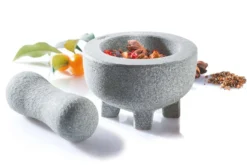 Mortier Gefu Crunchy Ø10cm en granit sur pieds + pilon