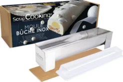 Moule à bûche en inox et insert semi rigide Scrapcooking - Réutilisable