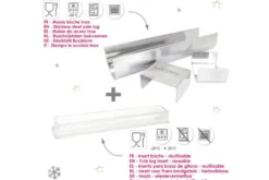 Moule à bûche en inox et insert semi rigide Scrapcooking - Réutilisable