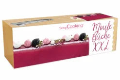 Moule à bûche en inox Scrapcooking - Longueur réglable et feuilles rhodoïd incluses