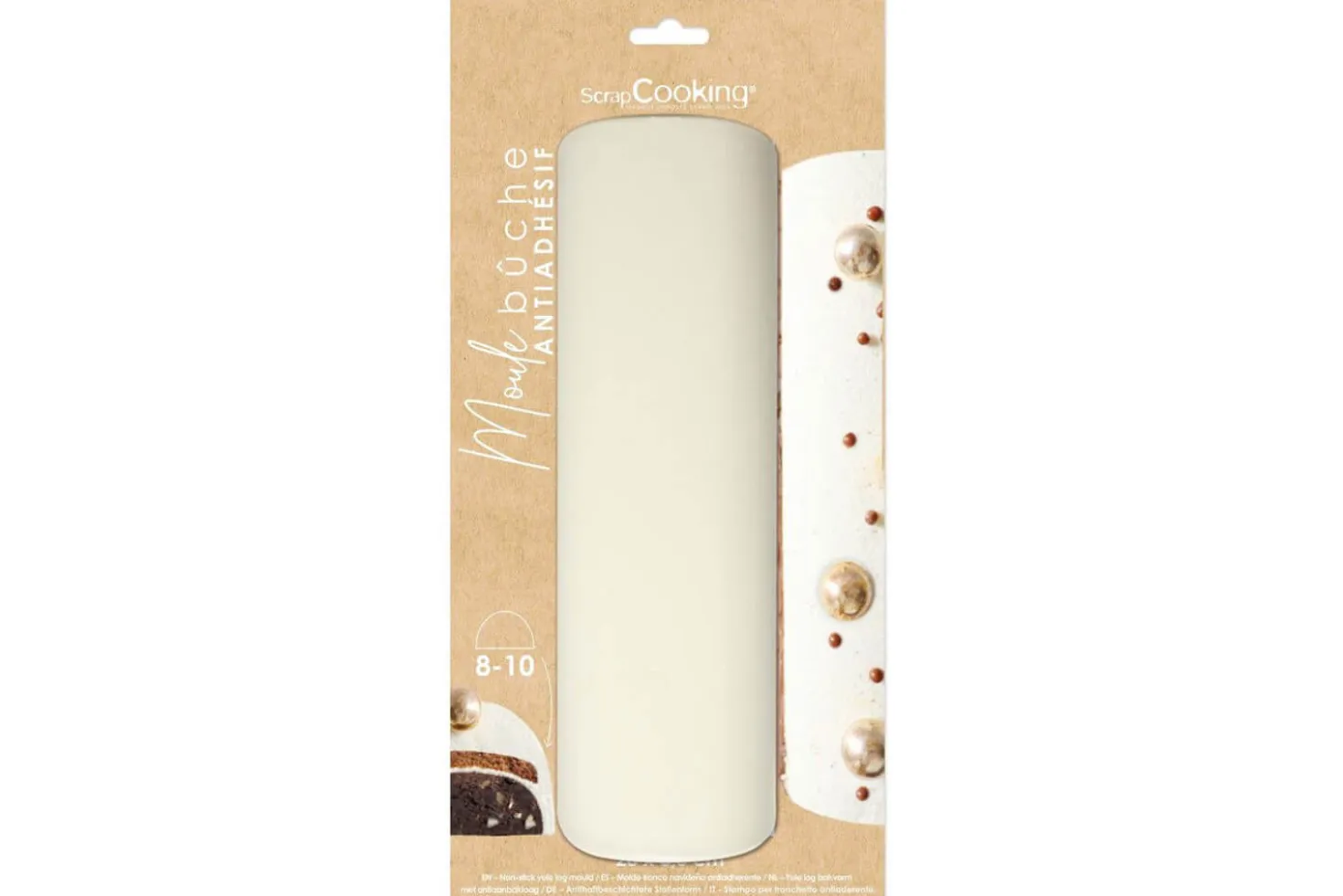 Moule à bûche Scrapcooking 28cm en acier antiadhésif