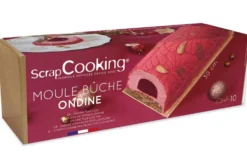 Moule à bûche Scrapcooking Ondine + insert + tapis silicone + support kraft + boite de transport