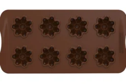 Moule à chocolat en silicone Silikomart 8 fleurs Ø38x12mm