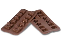 Moule à chocolat silicone Silikomart Easy Choc spécial Noël 214X106 mm