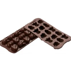 Moule à chocolat silicone Silikomart Easy Choc spécial Noël 214X106 mm